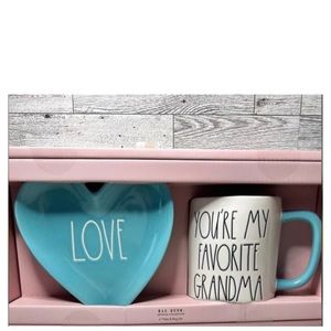 NEW Rae Dunn You’re My Favorite Grandma Mug & Love Plate Set